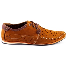 KOMODO Scarpe uomo mocassini 875 summer camel marrone 1