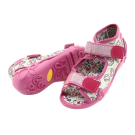 Scarpe per bambini Befado 242P099 rosa argento grigio 4