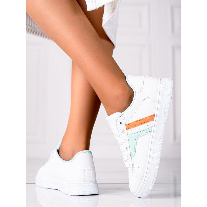 SHELOVET Scarpe da ginnastica alla moda bianca 1
