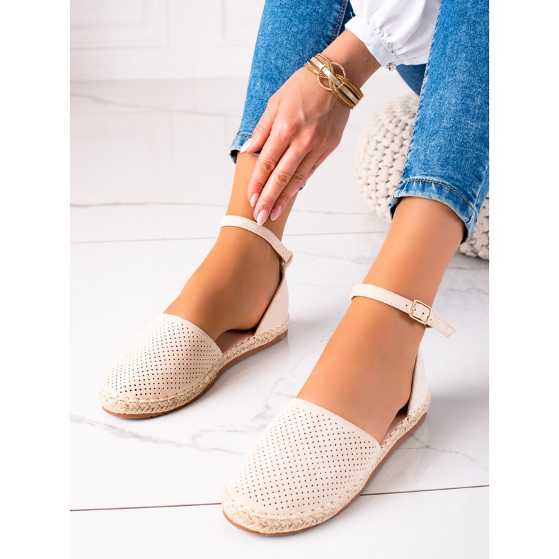 SHELOVET Espadrillas traforate marrone 1