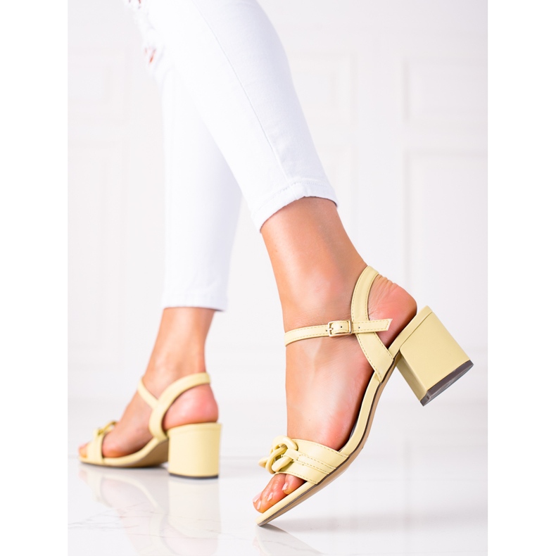 SHELOVET Sandali alla moda multicolore giallo 1