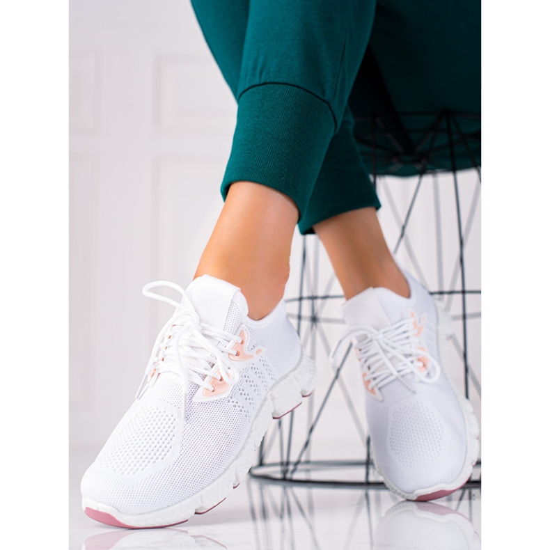 SHELOVET Scarpe sportive leggere bianco 1