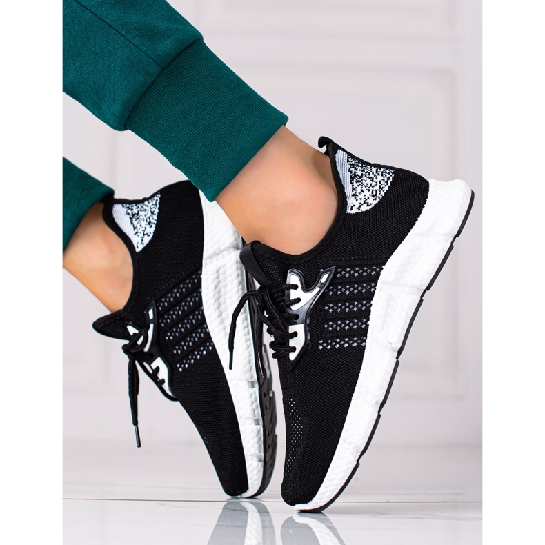 SHELOVET Scarpe sportive leggere nero 2