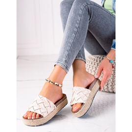 SHELOVET Pantofole Sulla Piattaforma beige 1