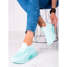 SHELOVET Scarpe sportive slip-on verde 1