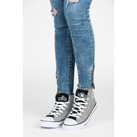 Scarpe da ginnastica alte New Age bianco nero 2