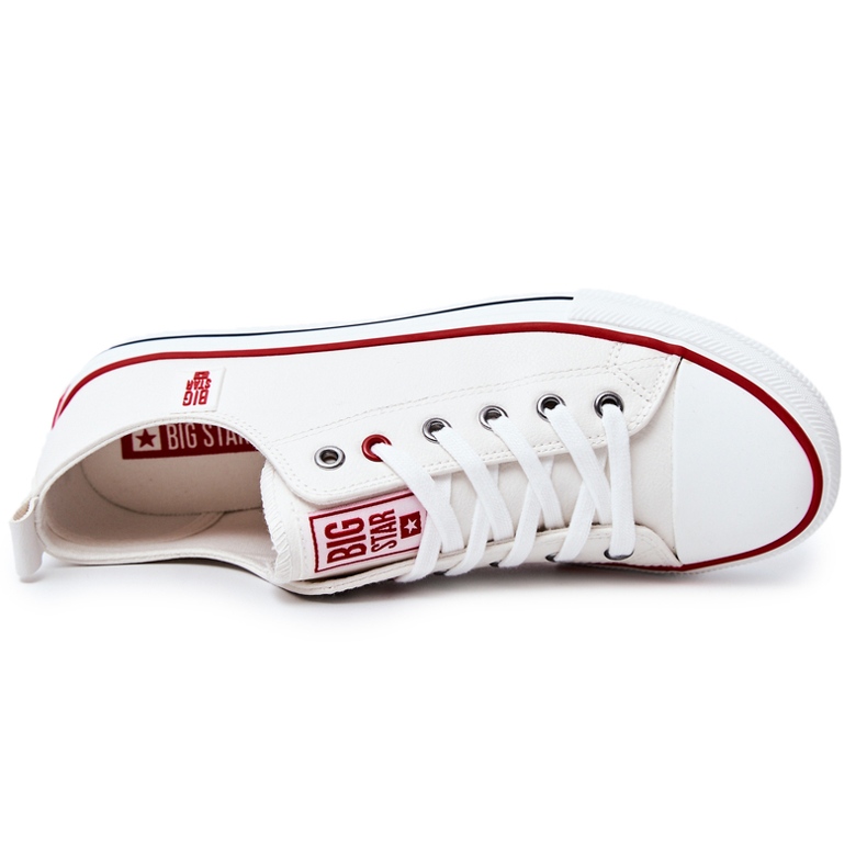 Sneakers da Uomo in Pelle Big Star JJ174069 Bianche bianca 1
