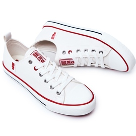 Sneakers da Uomo in Pelle Big Star JJ174069 Bianche bianco 2