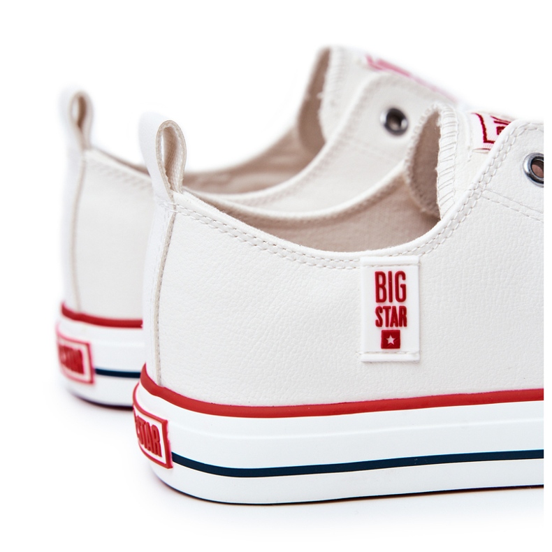 Sneakers da Uomo in Pelle Big Star JJ174069 Bianche bianca 4