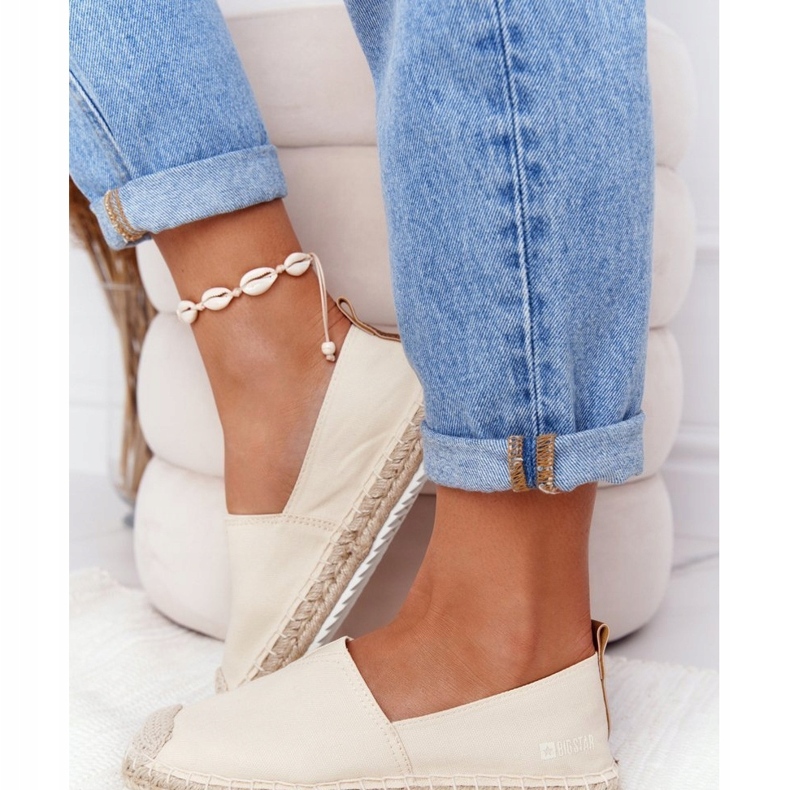 Espadrillas su suola intrecciata Big Star HH274501 Beige 3