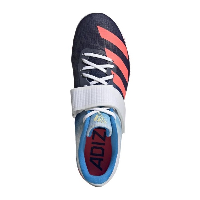 Scarpe da salto in alto Adidas Adizero GY0922 bianco nero rosso blu 1