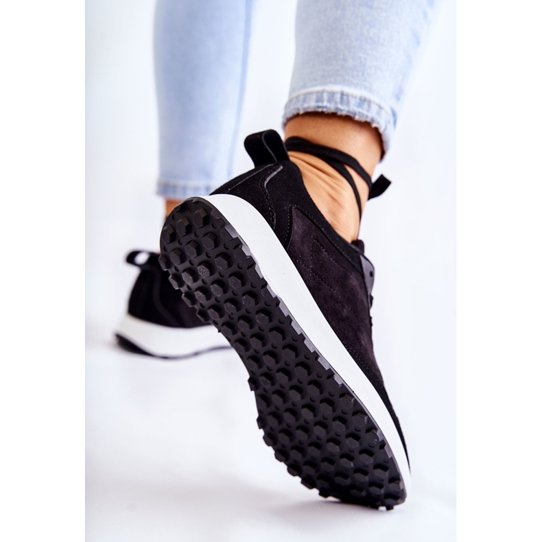 PG1 Scarpe sportive da donna in pelle scamosciata Nayla nere nero 2
