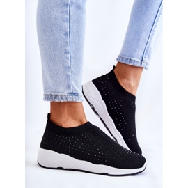PG1 Scarpe Sportive Da Donna Con Zirconi Calsey Nero 2