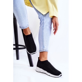 PG1 Scarpe Sportive Da Donna Con Zirconi Calsey Nero 1