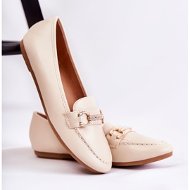PG1 Mocassini da donna in pelle beige Godley 1