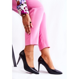 Sergio Leone Stiletti classici in pelle magicamente nera nero 1