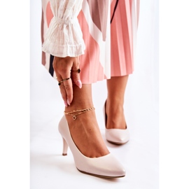 Sergio Leone Décolleté Classiche Da Donna Beige Perla Semprella 1