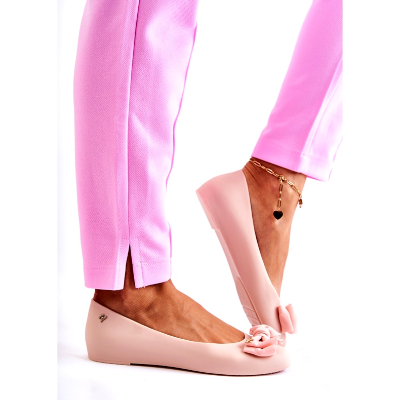 PH1 Ballerina in gomma con fiocco Fergie da donna beige 4