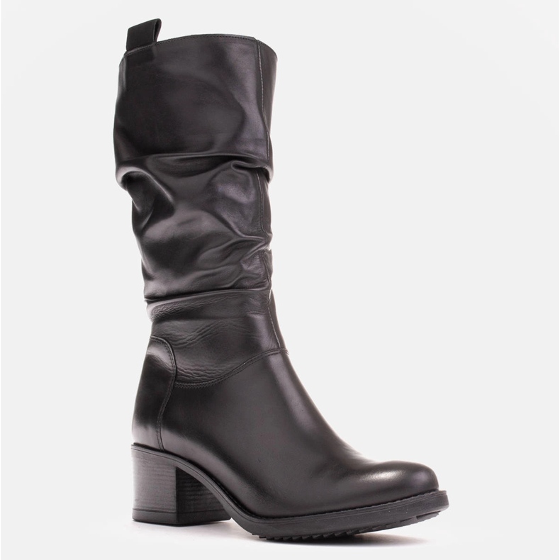 Marco Shoes Stivali da donna in pelle Marco nero 1