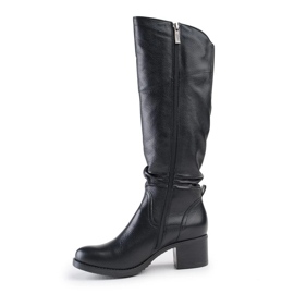 Marco Shoes Stivali in pelle naturale nera nero 1