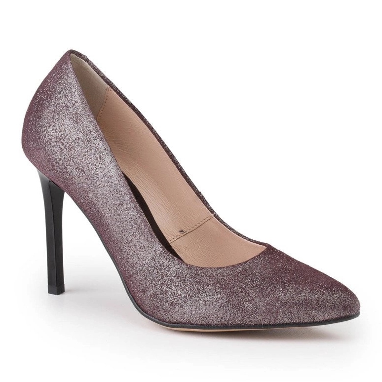 Marco Shoes Stiletto con tacco alto in vera pelle bordeaux rosso 1