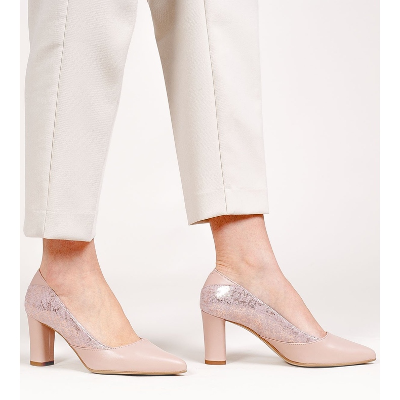 Marco Shoes Décolleté da donna in colore rosa cipria 1