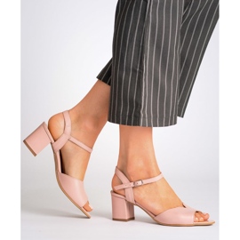 Marco Shoes Sandali rosa 0624P in pelle interessante 1