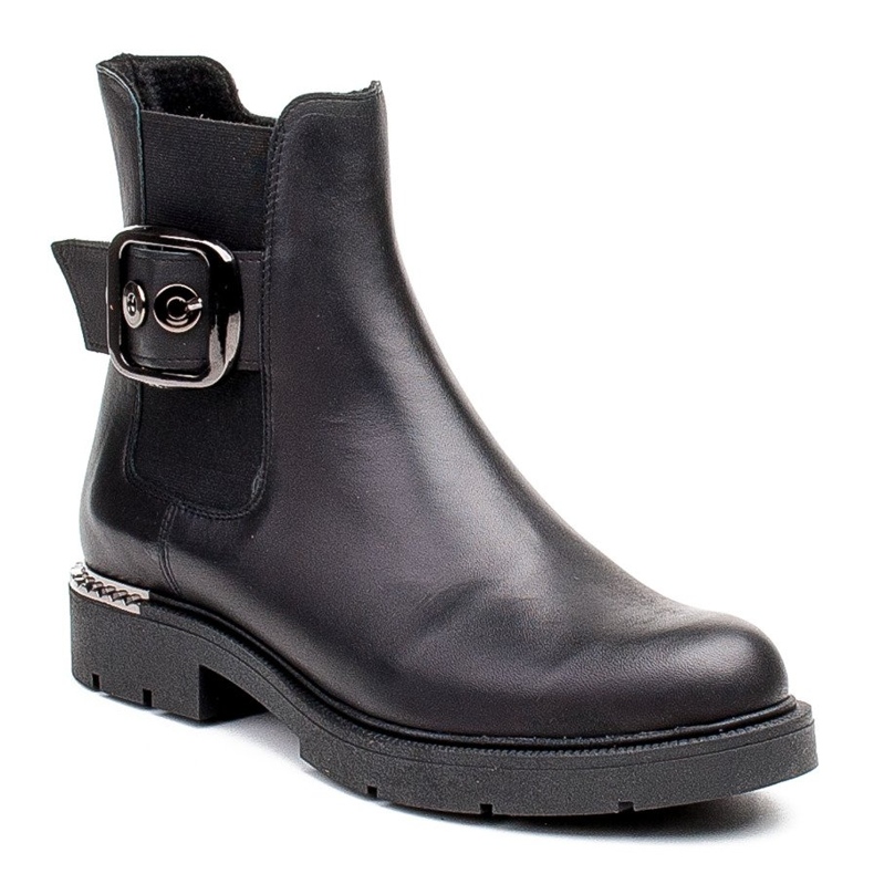 Marco Shoes Stivaletti Chelsea da donna Marco con fibbia e gomma nero 1