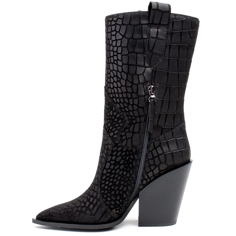 Marco Shoes Stivali Marco 1408K stivali texani con motivo animalier nero 1