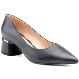 Marco Shoes Décolleté nere 1424P Marco oro nel tallone nero 1