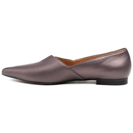 Marco Shoes Ballerine con cut-out in una tonalità di grigio caldo 2