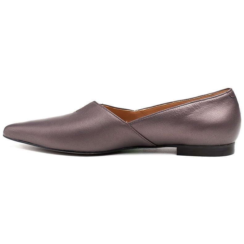 Marco Shoes Ballerine con cut-out in una tonalità di grigio caldo 2