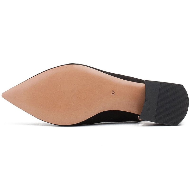 Marco Shoes Sandali in camoscio nero con jais decorativi 1