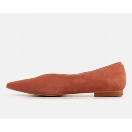 Marco Shoes Ballerine in camoscio naturale albicocca arancia 1
