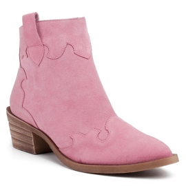 Marco Shoes Stivali rosa in camoscio naturale senza isolamento 1