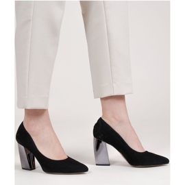 Marco Shoes Décolleté nere con tacco metallico nero 1
