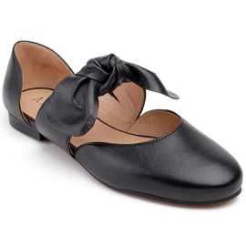 Marco Shoes Ballerine nere 1531P con fiocco nero 1