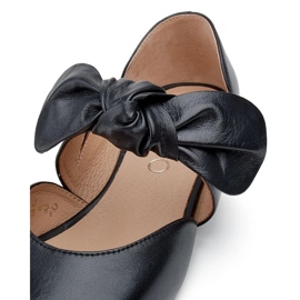Marco Shoes Ballerine nere 1531P con fiocco nero 2