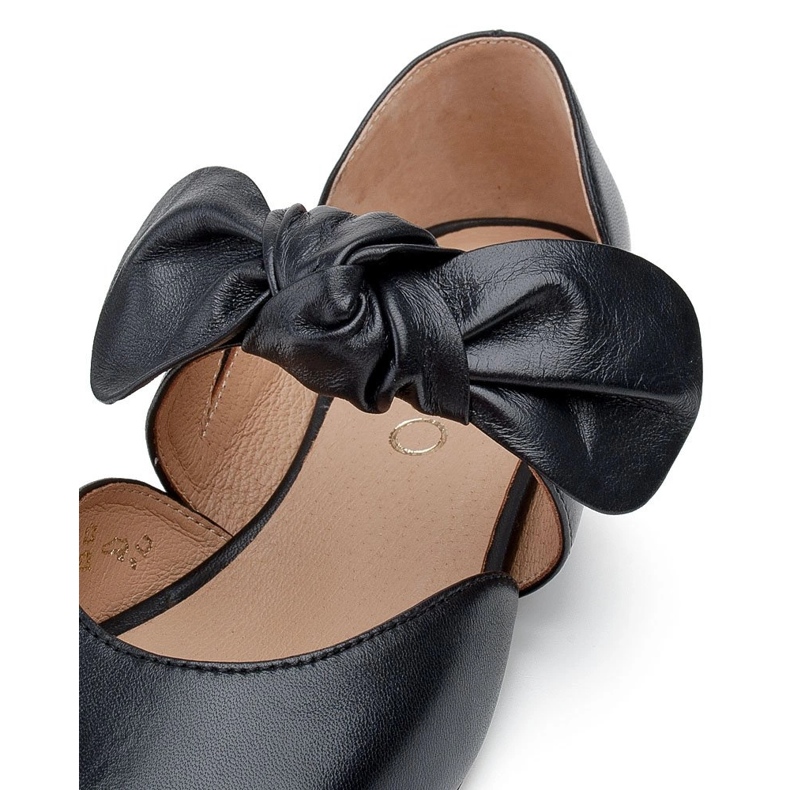 Marco Shoes Ballerine nere 1531P con fiocco nero 2
