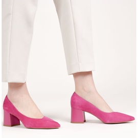Marco Shoes Eleganti décolleté in camoscio rosa 1434P da donna 1