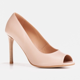 Marco Shoes 1581P sandali beige con tacco alto 1