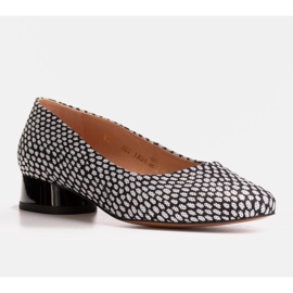 Marco Shoes Ballerine con fantasie in bianco e nero 1
