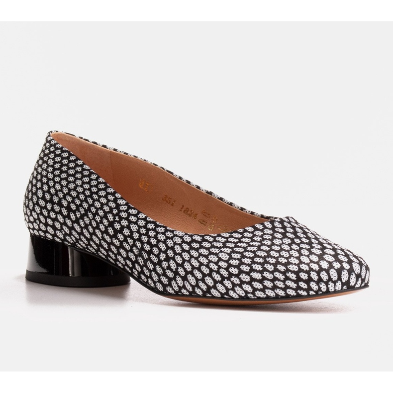 Marco Shoes Ballerine con fantasie in bianco e nero 1