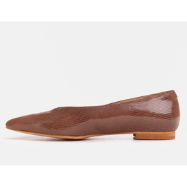 Marco Shoes Ballerine in pelle scamosciata marrone 1