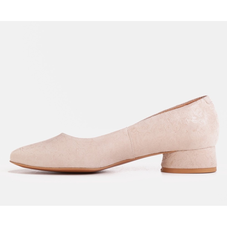 Marco Shoes Ballerine beige con decorazioni floreali 1