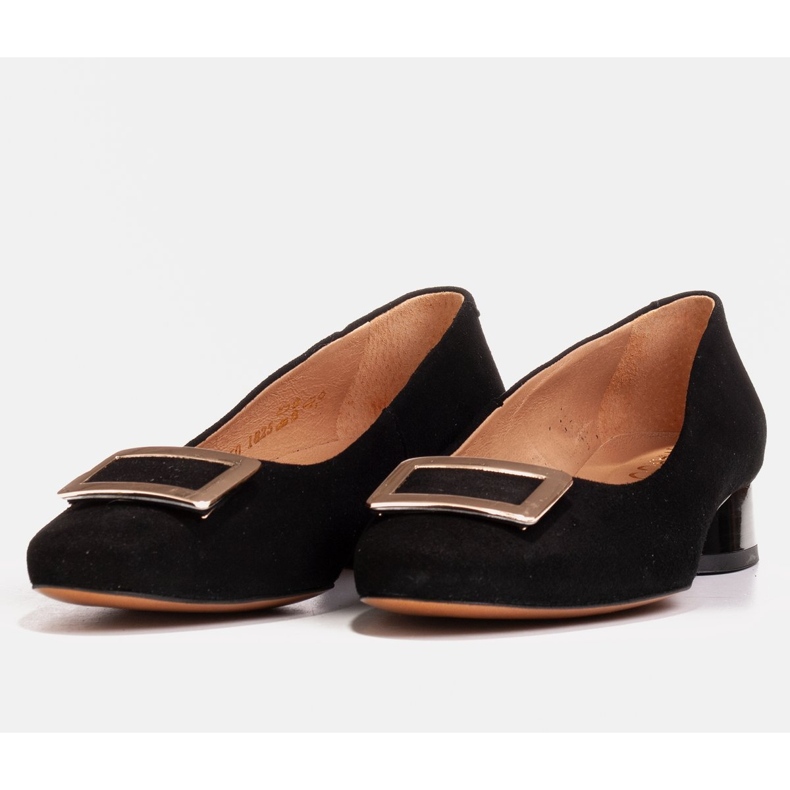 Marco Shoes Décolleté in camoscio nero con decorazioni 1