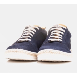 Marco Shoes Sneakers sportive in camoscio naturale blu navy 1