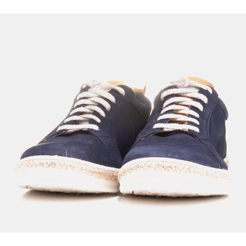 Marco Shoes Sneakers sportive in camoscio naturale blu navy 1