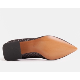 Marco Shoes Eleganti décolleté in pelle goffrata grigio 1