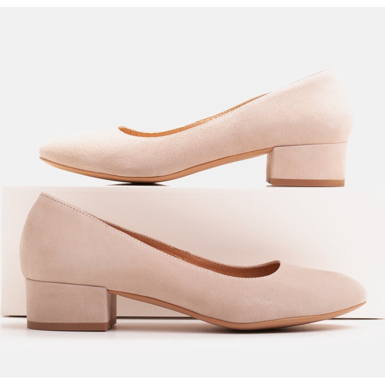 Radoskór Classiche décolleté beige per un piede più largo 1
